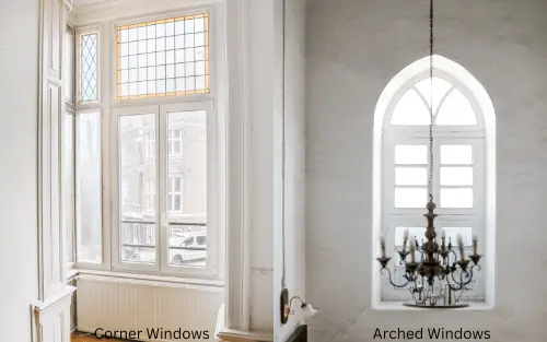 corner window and archer window