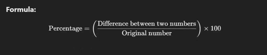 percentage formula